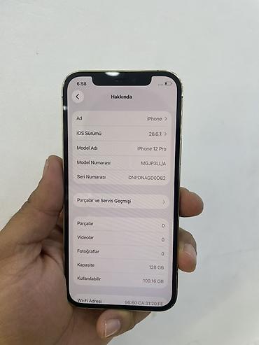 Mobil telefon və aksesuarlar: IPhone 12 Pro, 128 GB, Qızılı, Face ID — 5