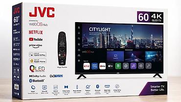bluetooth nausnikler: Yeni Televizor JVC QLED 75" 4K (3840x2160), Pulsuz çatdırılma — 4