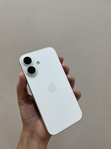Продаю IPhone 16, 256 ГБ, цвет White (nanoSIM + eSIM) • Официальный