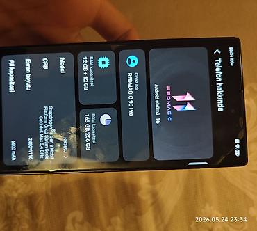 black shark 3pro: ZTE Nubia Red Magic 8S Pro-plus, 256 GB, Barmaq izi, Simsiz şarj, İki sim kartlı — 2