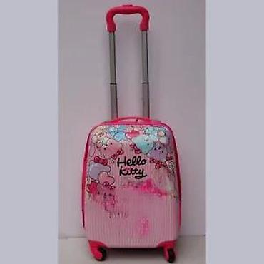Rančevi, torbe i koferi: Dečji kofer na točkiće – Hello Kitty dizajn - Kompaktni tvrdi kofer — 6