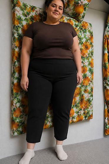 baletanke animal print: Ženske pantalonе za punije dame – različiti krojevi - Modeli: capri — 7
