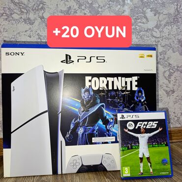 пс 3 супер слим: PS5slim 1TB, 30oyun, ideal qutusunda tam komplekt Türk akkauntda