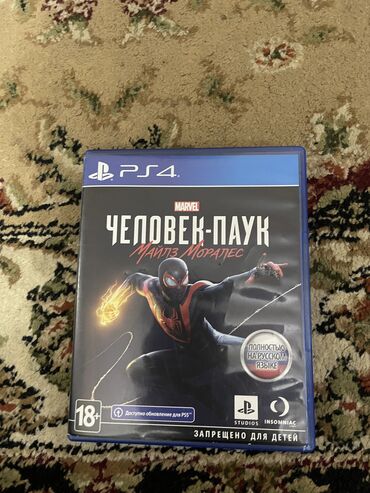 приставка плейстейшен: Б/у Игра на PS4 Человек Паук Майлз Моралес на русском языке