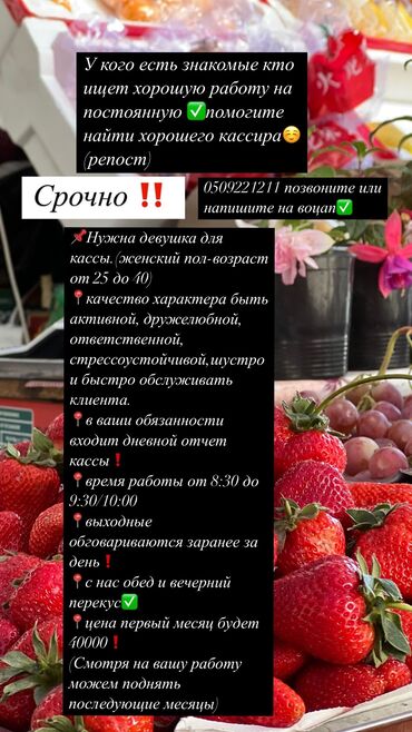 электрик ваканции: Требуется Кассир, График: Гибкий график, Без опыта, Оплата переработки, Полный рабочий день