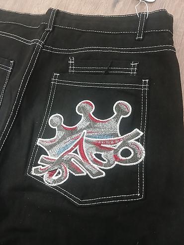 одежда для мужчин: Мужские джинсы, 2XL, Новый, цвет - Черный, Самовывоз — 2