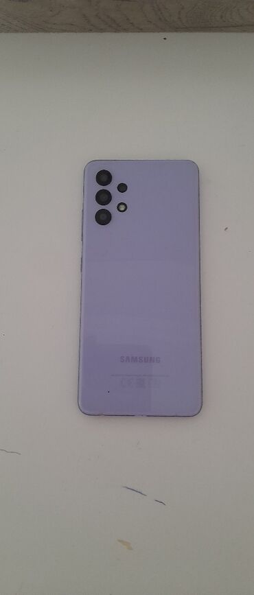 самсунг аз: Samsung Galaxy A32, 64 GB, rəng - Bənövşəyi, Sensor, İki sim kartlı, Face ID