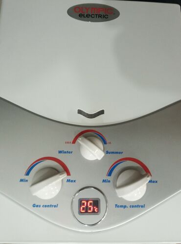 Termostatlar: OLYMPIC Electric qazla işləyən ani su qızdırıcısı - Ön paneldə