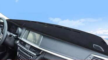 коврик на панель авто: Алькантара Накидка на панель Kia, цвет - Черный, Новый, Самовывоз, Платная доставка