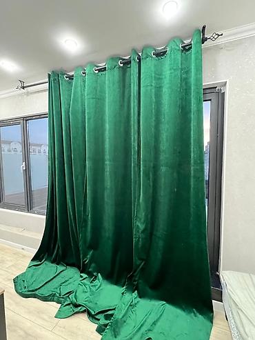 Текстиль: Комплект штор, Готовое изделие, Б/у — 1