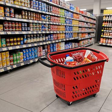 Корзины для вещей: Стеллаж Для продуктов, На колесах, 22 см * 29 см * 42 см, 
Новый — 10