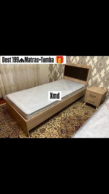 гладильная тумба: Tək nəfərlik çarpayı dəsti — çarpayı + tomba + matras hədiyyə — 6