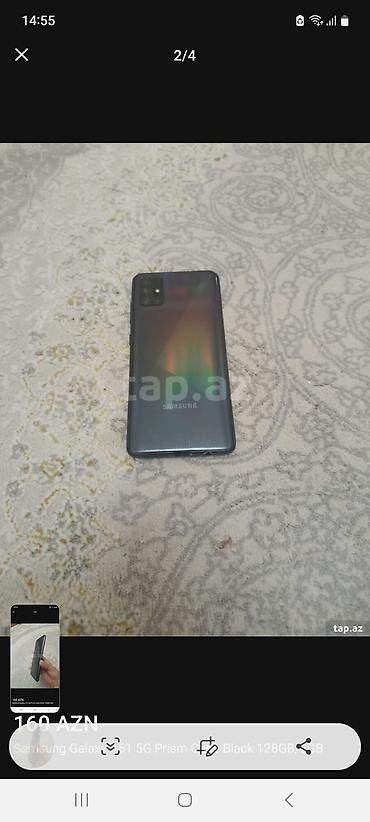 ip 8: Samsung Galaxy A51 5G, 128 GB, rəng - Qara, İki sim kartlı — 4
