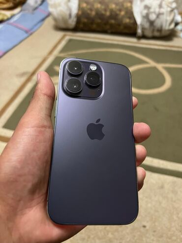 айфон 14 про макс цена джалал абад: IPhone 14 Pro, Колдонулган, 128 ГБ, Deep Purple, Заряддоочу түзүлүш, 86 %