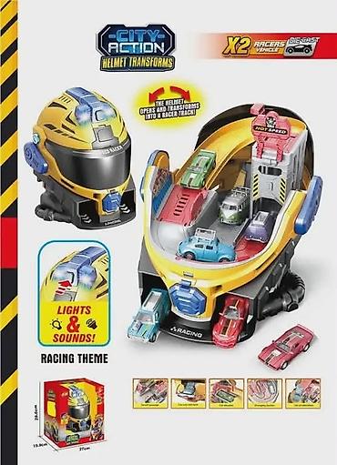 figura u pokretu: Garaza Kaciga - 5650 din - kaciga koja se transformise u parking - — 1