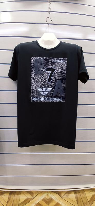 Футболки: Мужская футболка, 2XL, 3XL, 5XL, Armani, Новый, цвет - Белый, Самовывоз, Платная доставка — 17