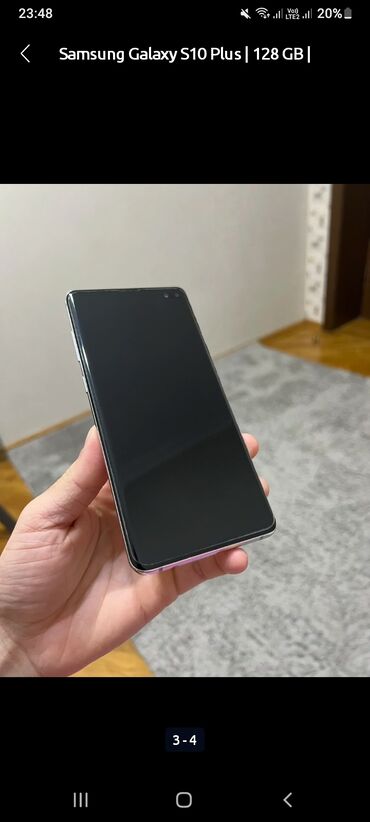 samsung s10 irsad: Samsung Galaxy S10 Plus, 128 GB, rəng - Ağ, Barmaq izi