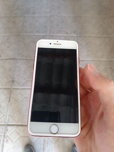 Apple iPhone: IPhone 7, Б/у, 128 ГБ, Красный, Защитное стекло, 100 %