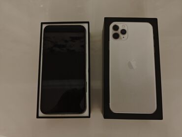 iphone 11 plus qiymeti: IPhone 11 Pro Max, 256 GB, Ağ, Face ID