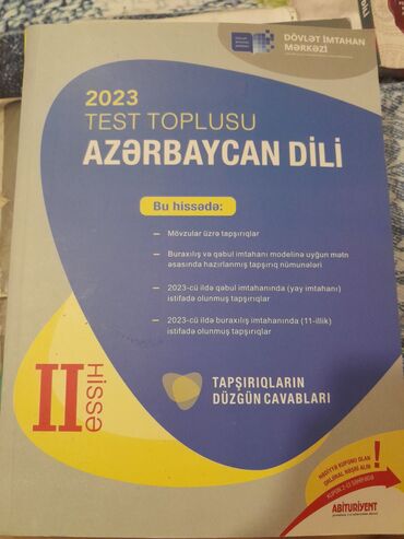 Kitablar, jurnallar, CD, DVD: Azerbaycan dili test toplusu 2 ci hisse yeni