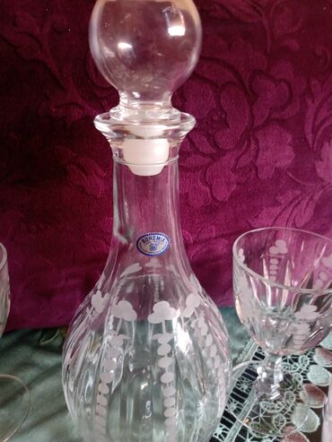 Čaše: Bohemija servis za vino,kristal,led kristal,brusen kristal. iz — 13