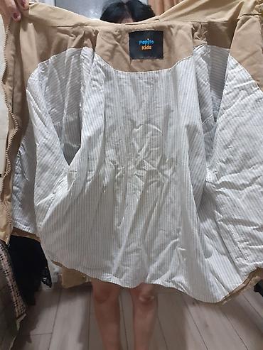 Куртки: Papito Kids kapüşonlu uşaq gödəkçəsi - Rəng: bej (dəvə rəngi) - Üst — 2