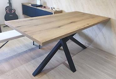 salon: Trpezarijski sto ukrstene nogare jez k365, 160x80cm Rok izrade - 10 — 2