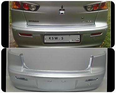 Задний бампер для Mitsubishi Lancer (IX, седан). Особенности: -