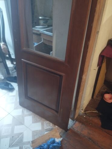 Otaq qapıları: Taxta qapı və qutu-komplekt размер:80/220 - Material: ağac (qəhvəyi — 11