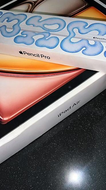 ipad 7 nesil: - Apple iPad Air 11-inch 7th Gen Starlight (WiFi) - Apple Pencil Pro — 3
