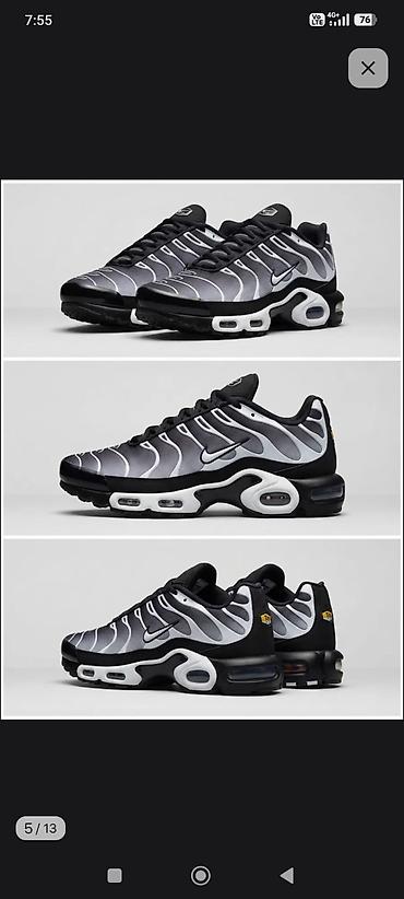 air max tn: Мужские кроссовки, 38, Nike, Новый, цвет - Черный, Платная доставка — 1