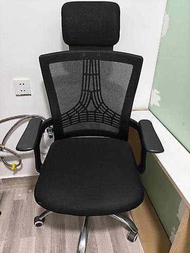 Ofis mebeli: Ofis kresloları – qara rəng, mesh arxalıq — 2