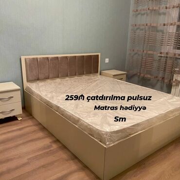 Sifarişlə çarpayılar: Yeni, İkinəfərlik çarpayı, Bazasız, Matras ilə, Siyirməsiz