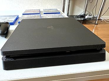 Видеоигры и приставки: Whatsapp ya Lalafoda yazin PS4 Slim oyun konsolu komplekti Tərkib — 2