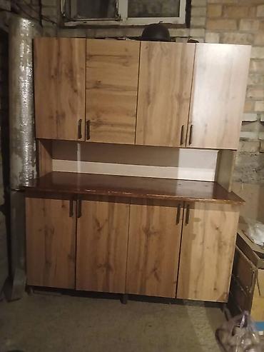 silver kitchen: Кухонный гарнитур из ЛДСП под дерево 2на 2 метрбу - Комплектация — 1