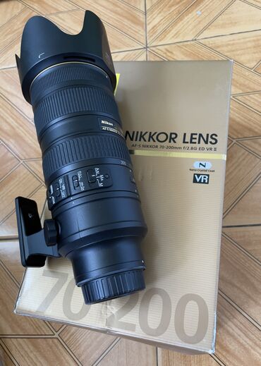 linza rengleri: Linza NİKON 70-200mm f/2.8G ED VR II Yenidir Təcili satılır