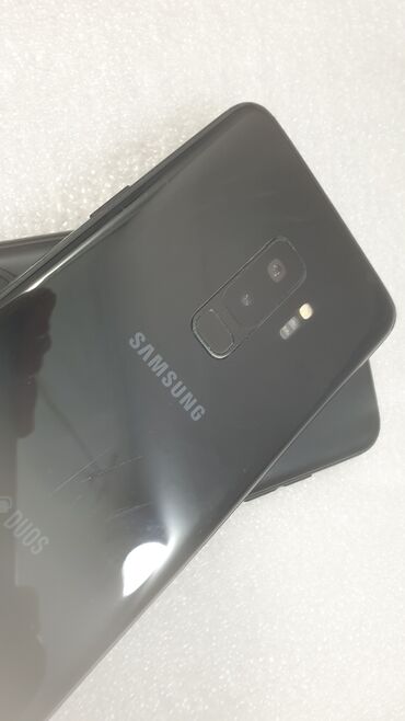 нерабочие телефоны: Samsung Galaxy S9 Plus, Колдонулган, 128 ГБ, түсү - Кара, 2 SIM