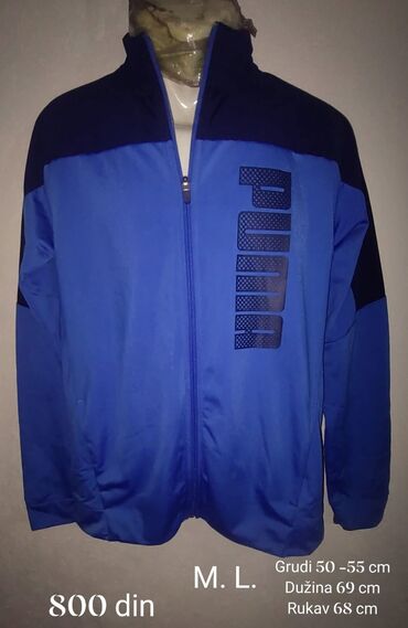 champion trenerke: Tracksuit top, L (EU 52), M (EU 50), Puma, color - Blue, Polyester