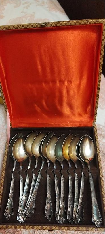 Kolleksiya üçün çay qaşıqları dəsti - 12 ədəd metal çay qaşığı -