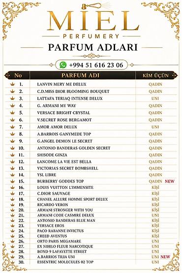megamar: MIEL Perfumery – Parfum Adları Seçim siyahısı: - Lanvin Mery Me Delux — 1