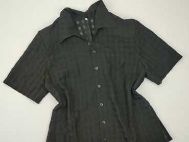 czarne bluzki z długim rękawem eleganckie: Shirt, L (EU 40), condition - Very good