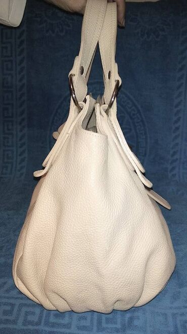 Torbe: Italijanska kožna bež torba Prelepa i prostrana italijanska troba, u — 3