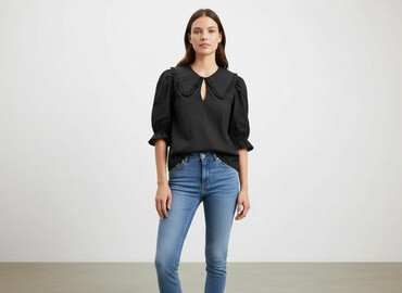 bluzki bawełniane basic: H&M, Жіноча блуза, розмір XS
