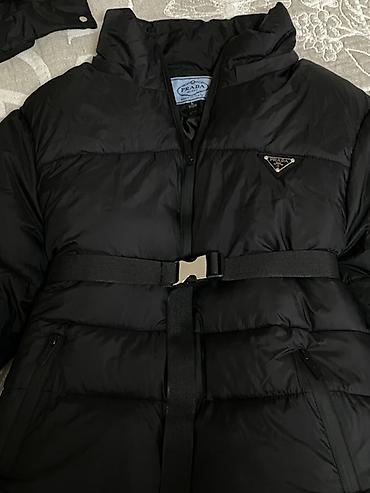 Пуховики и зимние куртки: Пуховик, Короткая модель, С поясом, L — 3