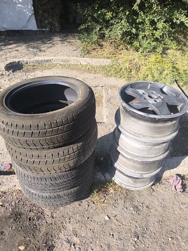 шипованные шины б у: Шиналар 215 / 55 / R 17, Кыш, Колдонулган, Комплект, Жеңил унаалар
