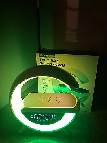 Audio: BT-3401 LED Wireless Speaker – çoxfunksiyalı masaüstü cihaz — 5