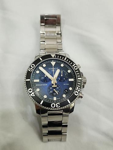 casio original: Спортивные часы часы, Tissot, Таймер и секундомер, Водонепроницаемые, Мужские, Б/у — 1