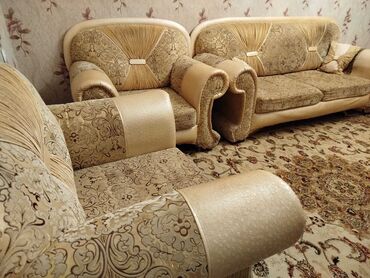 диван и 2 кресла мягкая мебель: Divan, Divan, Bazasız, Açılmayan
