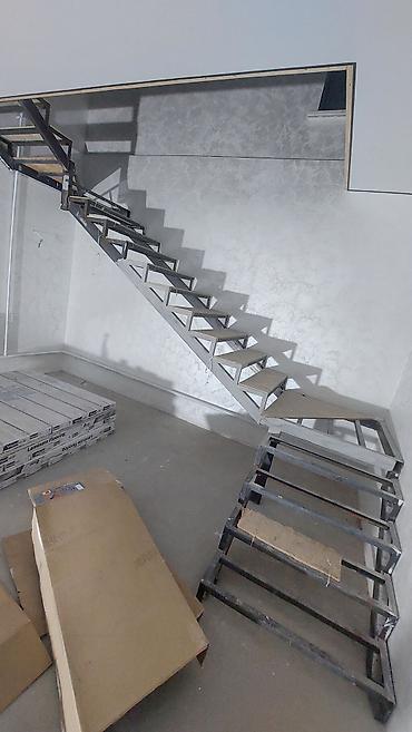 Обшивка лестниц: Лестницага заказ алабыз. Материал: кара жыгач, дуб, шпон, сосна — 8