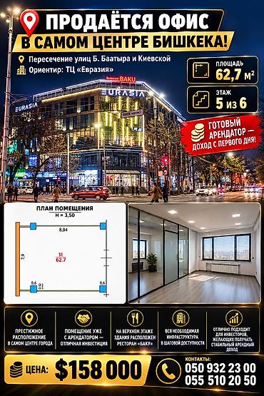 5: Продажа офисов 62 м², С ремонтом, Многоэтажное здание, 5 этаж — 1